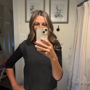 Lululemon Athletica Black and White Women's Blouse